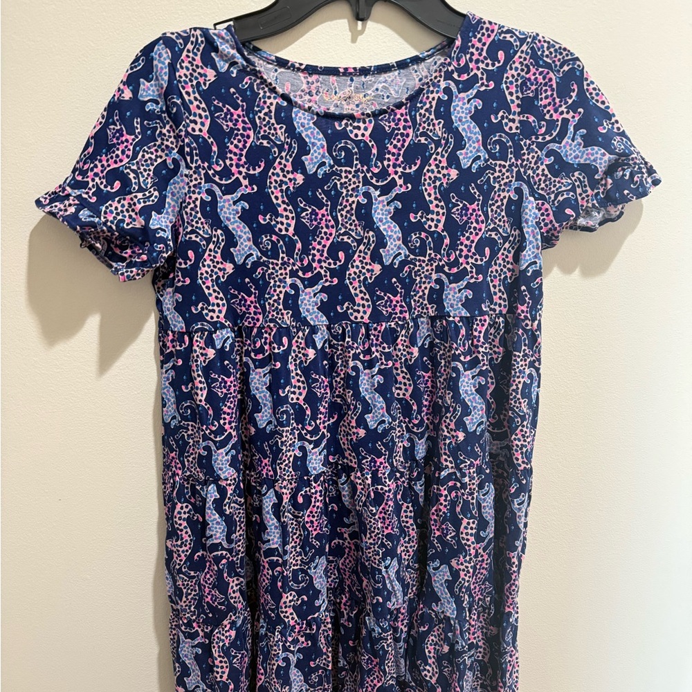 Lilly Pulitzer Navy and Pink Kids Dress